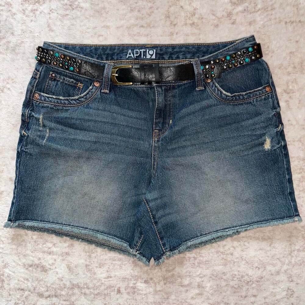 Y2k apt 9 blue denim shorts size 6